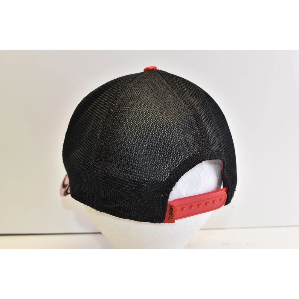 Goorin Bros The Farm Limited Circulation Snapback Hat GOAT Red/Black Pleather - Picture 4 of 6